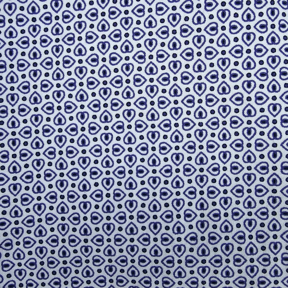 Zara Man Long Sleeve Slim Fit Button Down Shirt Blue White Men's Size Medium - Picture 6 of 15